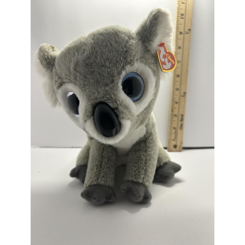 Ty Classic Kookoo Koala Plush Stuffed Animal Toy Small Gray Soft Cute Big Eyes